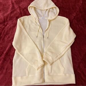 Yellow Zip-Up Hoodie